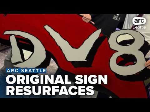 Original D-V-8 club sign resurfaces in Seattle after years out of sight
