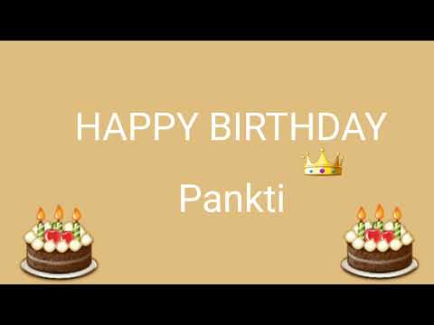 Happy Birthday Pankti | Happy Birthday Wishes For P Alphabet Names