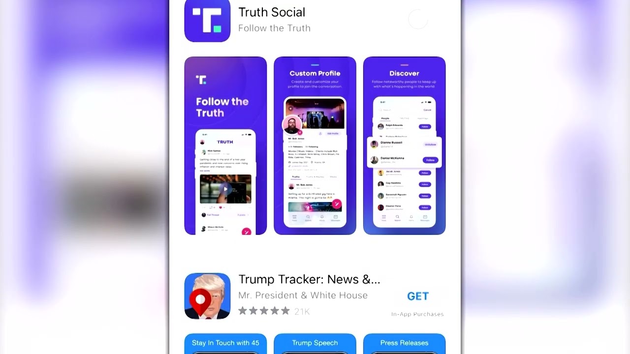 Trump's Truth Social downloads top Apple App Store