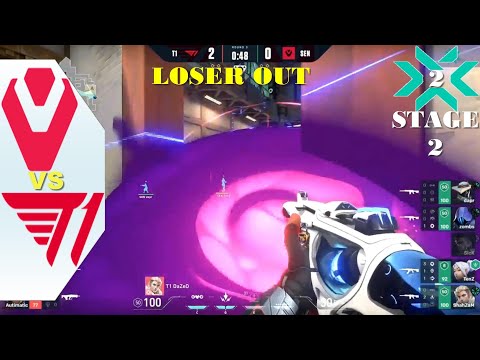 T1 vs SEN LOSER OUT ALL HIGHLIGHT VALORANT VCT 2021 Challengers 2 NA Stage 2