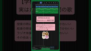 - 【学校あるある】実はかわいい瞬間の歌 #初音ミク #Shorts