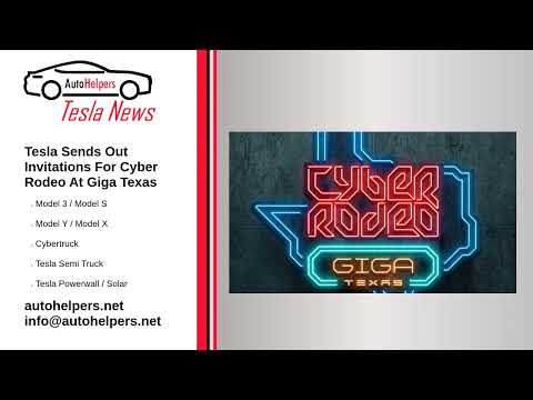 Tesla Sends Out Invitations For Cyber Rodeo At Giga Texas