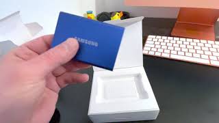 Externe Festplatte : Samsung T7 SSD Festplatte ausgepackt