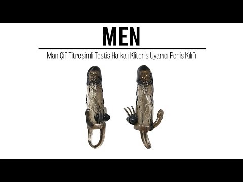 Man Çif Titreşimli Testis Halkalı Klitoris Uyarıcı Penis Kılıfı