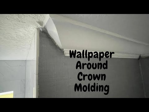 How to Trim Wallpaper Around Crown Molding - Spencer Colgan