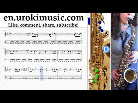 Saxophone lessons (Tenor) Ed Sheeran - Perfect Sheet Music Tutorial um-i352