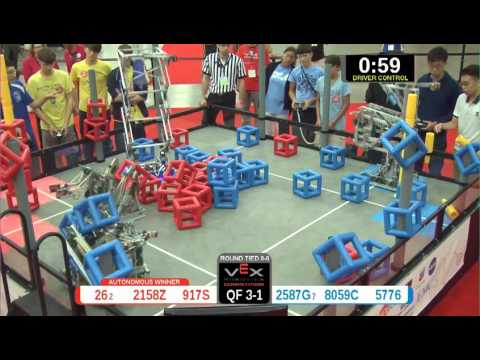 2015 VRC Arts QF3-1 - 26 2158Z 917S vs 2587G 8059C 5776 - 85 to 61 - VEX Worlds 2015 - Arts Divisio