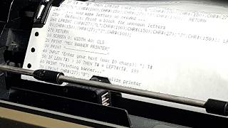 Printing 1980s Dot Matrix Style