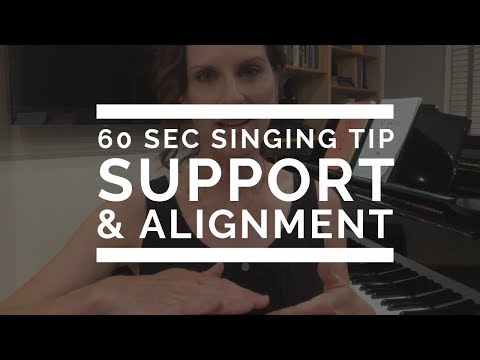 60 Second Singing Tip: Best Alignment for Breath Support | Arden Kaywin Vocal Studio