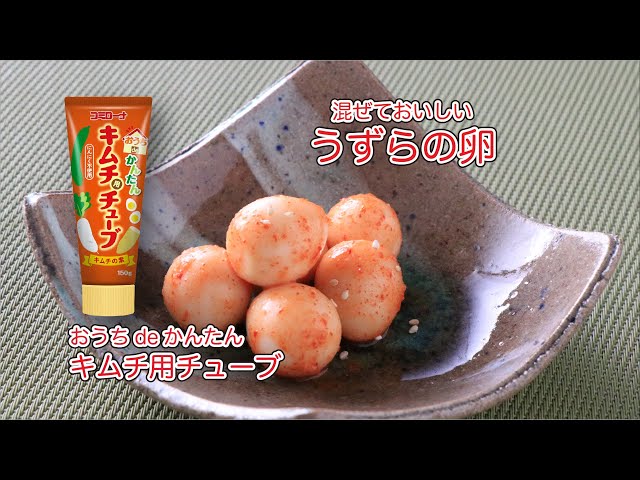 【コミローナ】おうちdeかんたんキムチ用チューブでうずらの卵