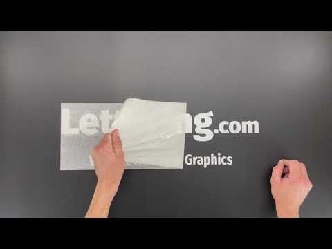 Vinyl Lettering General Installation Instructions