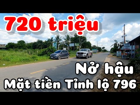 Bán đất 390m2 mặt tiền Tỉnh lộ 796 nở hậu có 100m2 thổ cư giá 720 triệu xã Ninh Điền Tây Ninh