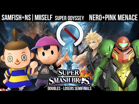 Super Odyssey - SAMFISH + NS|Miiself Vs. Nero + Pink Menace - Doubles - Losers Semifinals