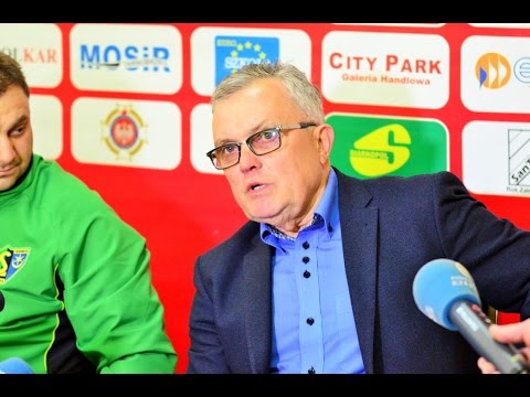Trener Siarki Tarnobrzeg Włodzimierz Gąsior po meczu z Radomiakiem (30.04.2016)