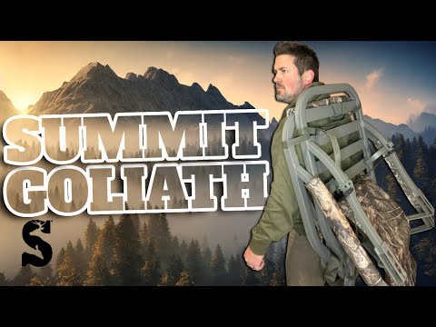 Summit Goliath SD Climbing Treestand Review and Demo: Big Dude Climber with All the Features 💪
