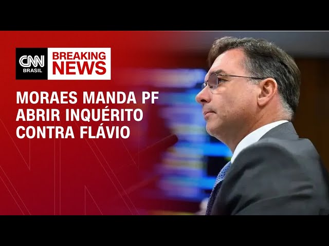 Moraes manda PF abrir inquérito contra Flávio por calúnia a Lula | CNN NOVO DIA