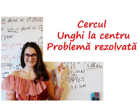 Lecția 36. Cercul. Unghi la centru, arc mic (Problemă). Clasa 7   #cercul