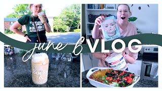 JUNE 6 VLOG | walking to town, iced vanilla latte tutorial, cleaning my house + taco casserole