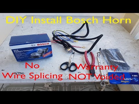 install bosch ec6 fanfare compact horn VLOG|toyota vios|no wire splicing|Ty Gorospe