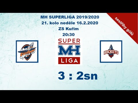 MH SUPERLIGA 21. kolo 2019/2020 Spitfires vs Rockets 3:2sn - sestřih gólů