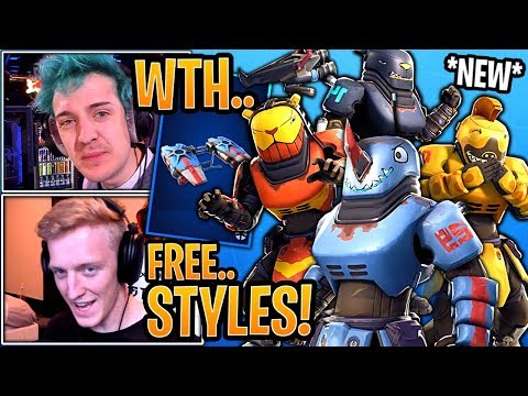 streamers react to the new beastmode skins mauler pickaxes fuel gliders - new beast mode skin fortnite
