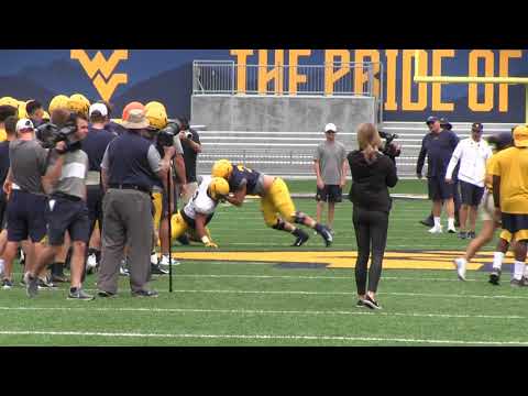 BlueGoldNews.com: WVU Football Camp Drills