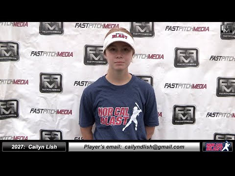 2027 Cailyn Lish 4.0 GPA - Second Base Softball Player Skills Video - Norcal Blast