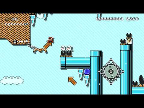 ★Winter Platforming★ミ by Zympa 🍄Super Mario Maker 2 ✹Switch✹ #buk