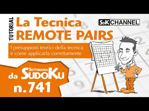 TUTORIAL – Tecnica Remote Pairs (Sudoku n.20 di Settimana Sudoku 741)