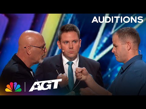 Howie Mandel and David Rush attempt to beat a GUINNESS WORLD RECORDS title! | Auditions | AGT 2023