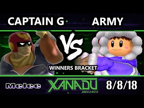 S@X 262 SSBM - Captain G (Captain Falcon) Vs. ARMY (Ice Climbers) Smash Melee Winners Bracket