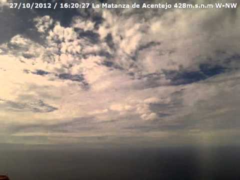 TimeLapse WebCam W-NW 27 de Octubre 2012