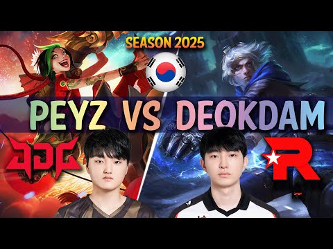JDG Peyz vs KT deokdam - Peyz JINX vs deokdam EZREAL ADC - Patch 15.5 KR Ranked | lolrec