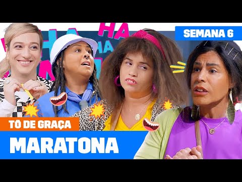 MARATONE a ÚLTIMA semana da SEXTA TEMPORADA de TÔ DE GRAÇA! 😂💥 | Humor Multishow