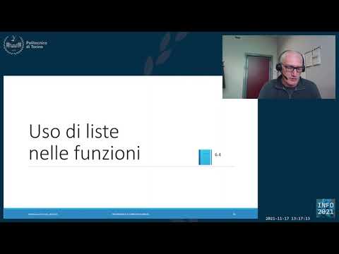 Informatica2021-L24: Liste e funzioni. Tuple. Tabelle.