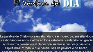 Miniatura del video: El versiculo del dia .com - Colosenses 3 v16-17