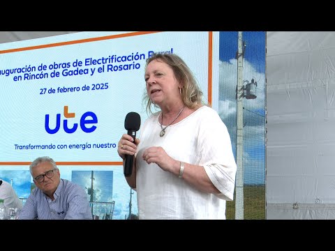 Palabras de la presidenta de UTE, Silvia Emaldi