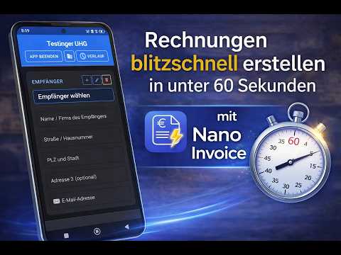 Nano Invoice - Rechnung App