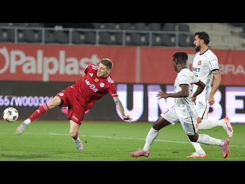 REZUMAT | Hermannstadt - Oțelul 1-3.  Gazdele în zece aproape tot meciul, Oțelul a dominat categoric