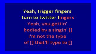 Drake  - Back To Back (karaoke)