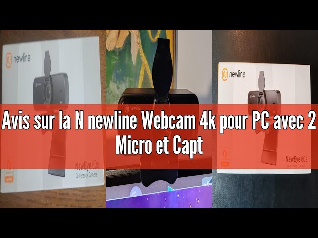 Vídeo relacionado con N newline Webcam 4K 30FPS PC Cámara con Micrófono con Sensor Sony, New Upgraded Autofocus, Corrección de Luz, USB Full HD Webcam para Mac portátil Skype Streaming Oficina en casa Juegos