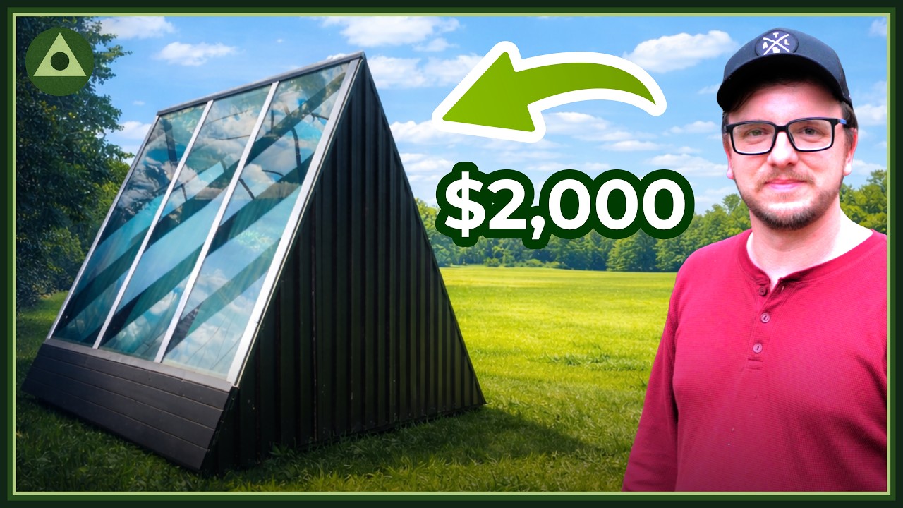 $2,000 Glass A-Frame for Off Grid Living?