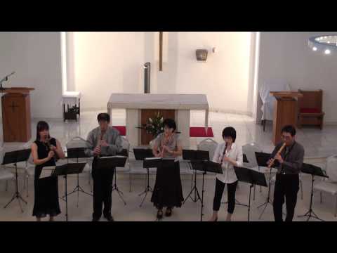 Concertos pour 5 flutes No.4, Op.15-4 (Boismortier) -recorder quintet-