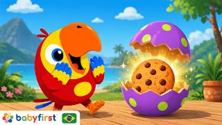Ovos Surpresa com Larry! Aprenda Primeiras Palavras, Cores e Veículos | BabyFirst Brasil