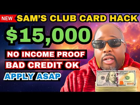 This $15,000 Sam's Club Card Instantly Approves Anyone with Bad Credit Soft Pull Preapproval!