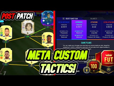 BEST FUTCHAMPS CUSTOM TACTICS & INSTRUCTIONS *POST PATCH* META 4231/442/4222 - FIFA 21 ULTIMATE TEAM