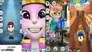 My Talking CAT Angela 4 split screen gameplay