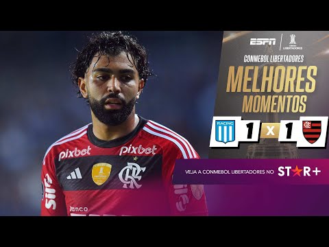 Gols e lances de Racing x Flamengo