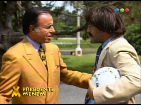 Figuretti with Carlos Menem - Videomatch 97