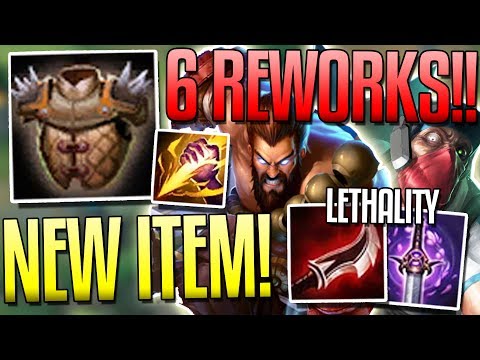 NEW ITEM!! 6 REWORKS!? LETHALITY REWORK (ASSASSINS OP?) New 7.14 Changes - League of Legends